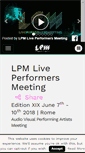 Mobile Screenshot of liveperformersmeeting.net