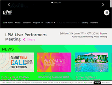 Tablet Screenshot of liveperformersmeeting.net